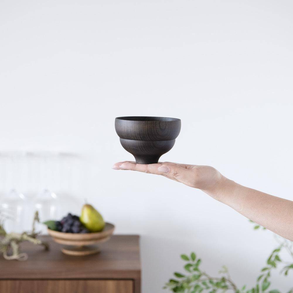 GATOMIKIO TSUMUGI BOKE Yamanaka Lacquerware Miso Soup Bowl - MUSUBI KILN - Quality Japanese Tableware and Gift