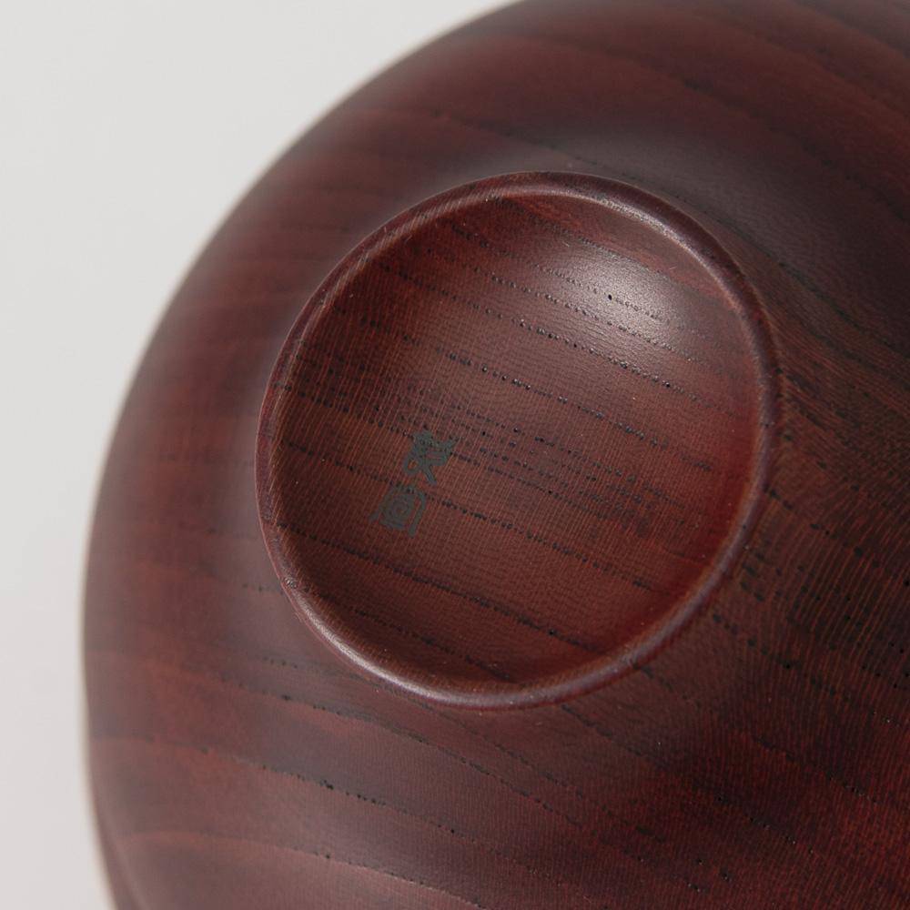 GATOMIKIO TSUMUGI BOKE Yamanaka Lacquerware Miso Soup Bowl - MUSUBI KILN - Quality Japanese Tableware and Gift