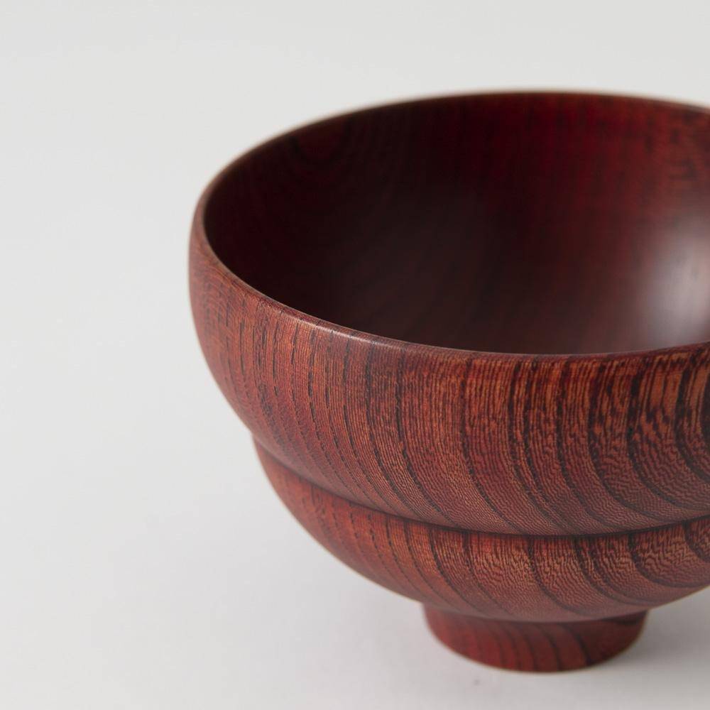 GATOMIKIO TSUMUGI BOKE Yamanaka Lacquerware Miso Soup Bowl - MUSUBI KILN - Quality Japanese Tableware and Gift