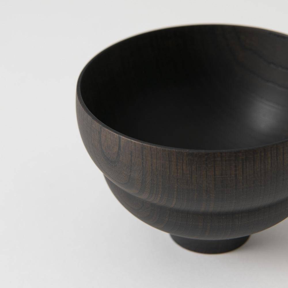GATOMIKIO TSUMUGI BOKE Yamanaka Lacquerware Miso Soup Bowl - MUSUBI KILN - Quality Japanese Tableware and Gift