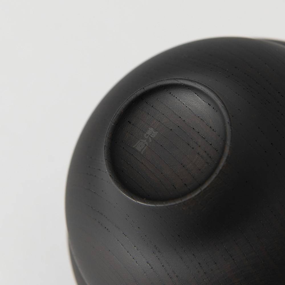 GATOMIKIO TSUMUGI BOKE Yamanaka Lacquerware Miso Soup Bowl - MUSUBI KILN - Quality Japanese Tableware and Gift