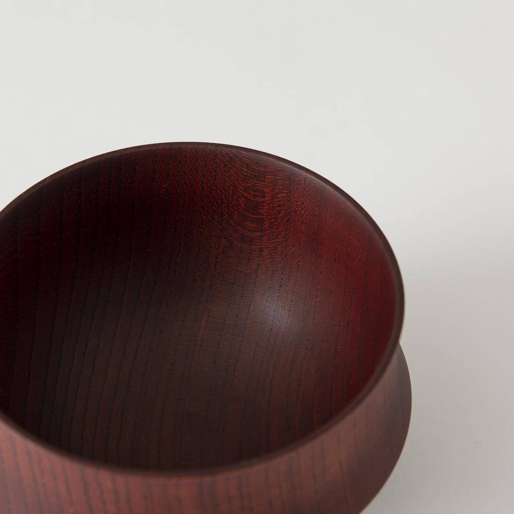 GATOMIKIO TSUMUGI FUJI Yamanaka Lacquerware Miso Soup Bowl - MUSUBI KILN - Quality Japanese Tableware and Gift