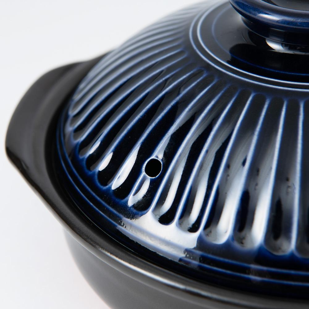 Ginpo Kikka Banko Donabe Japanese Clay Pot for 2 to 3 persons - MUSUBI KILN - Quality Japanese Tableware and Gift