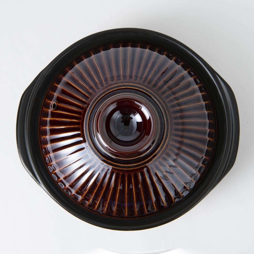 Ginpo Kikka Banko Donabe Japanese Clay Pot for 3 to 4 persons - MUSUBI KILN - Quality Japanese Tableware and Gift