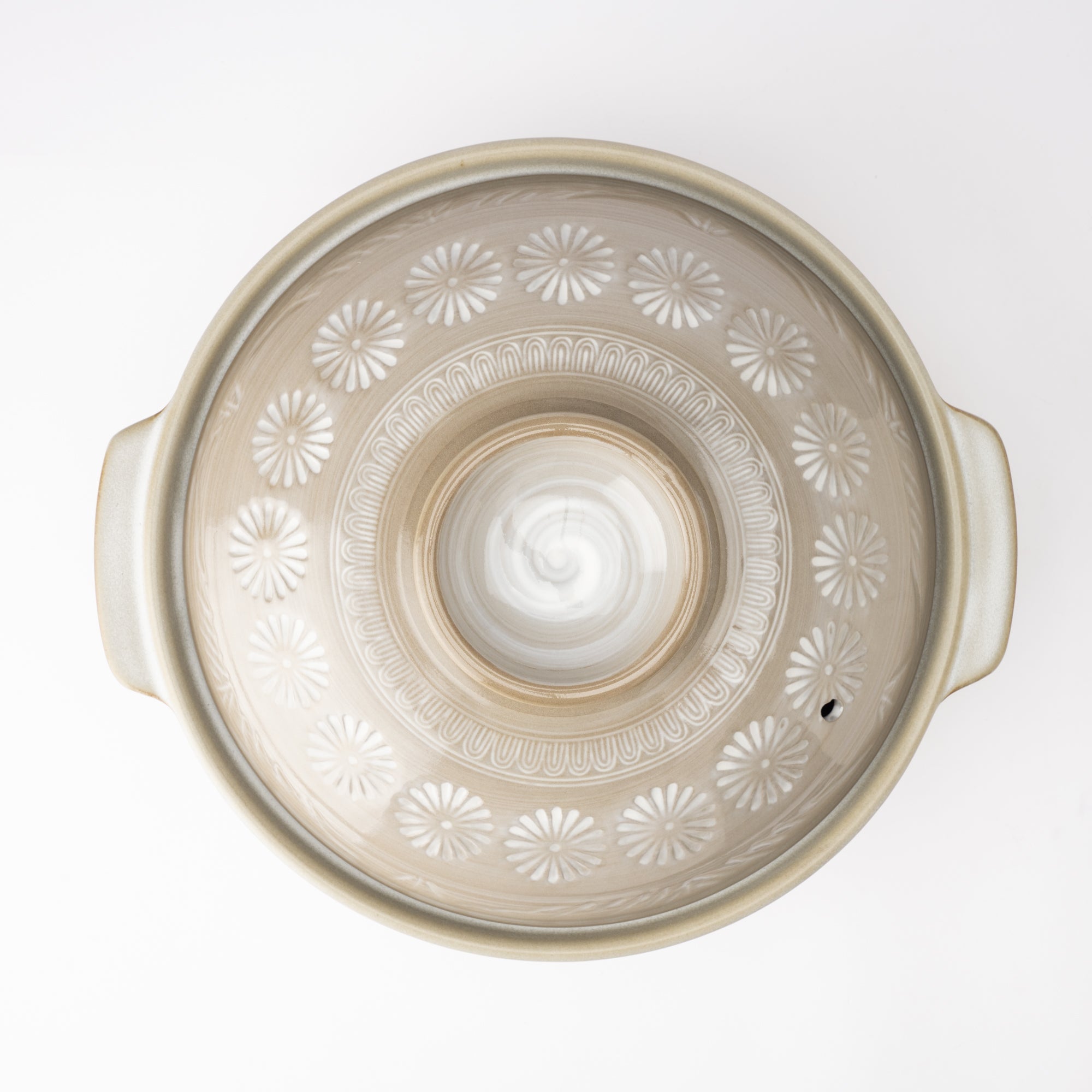 Ginpo Mishima Banko Donabe Japanese Clay Pot for 3 to 4 persons - MUSUBI KILN - Quality Japanese Tableware and Gift