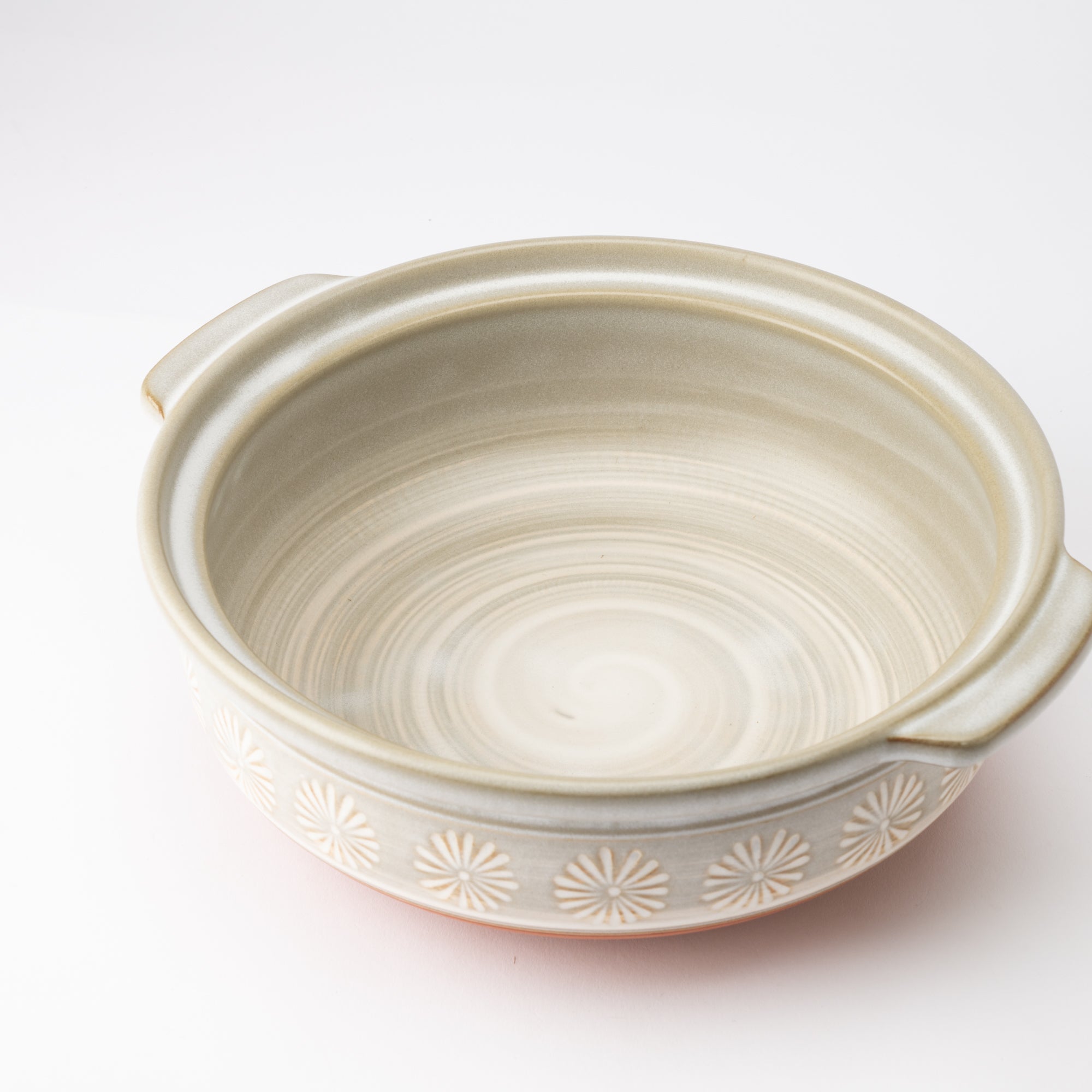 Ginpo Mishima Banko Donabe Japanese Clay Pot for 3 to 4 persons - MUSUBI KILN - Quality Japanese Tableware and Gift