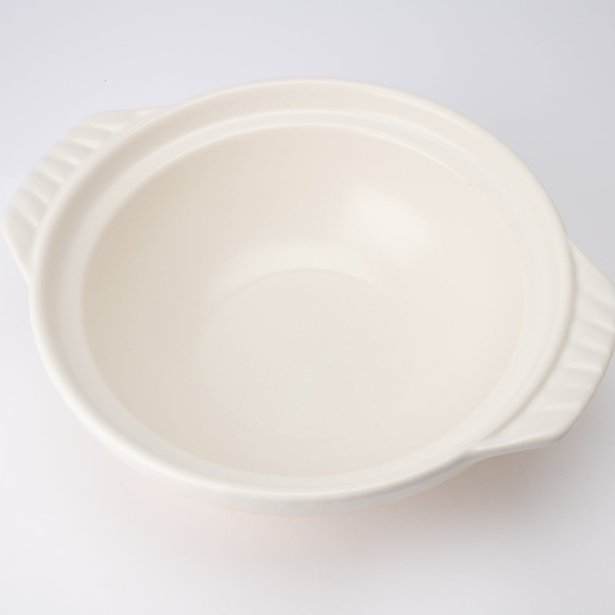 Ginpo White Kannyu Banko Donabe Japanese Clay Pot for 3 persons - MUSUBI KILN - Quality Japanese Tableware and Gift