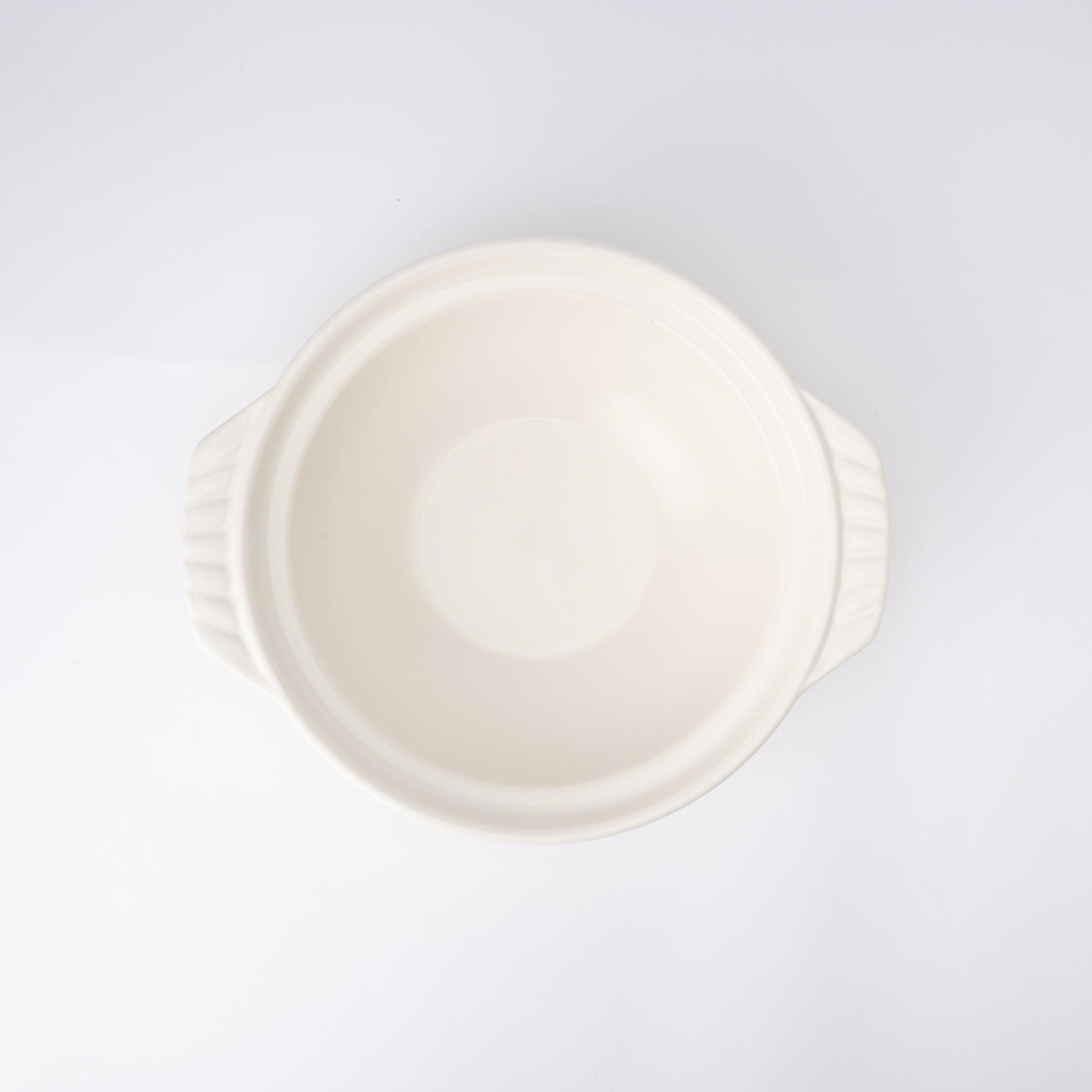 Ginpo White Kannyu Banko Donabe Japanese Clay Pot for 3 persons - MUSUBI KILN - Quality Japanese Tableware and Gift