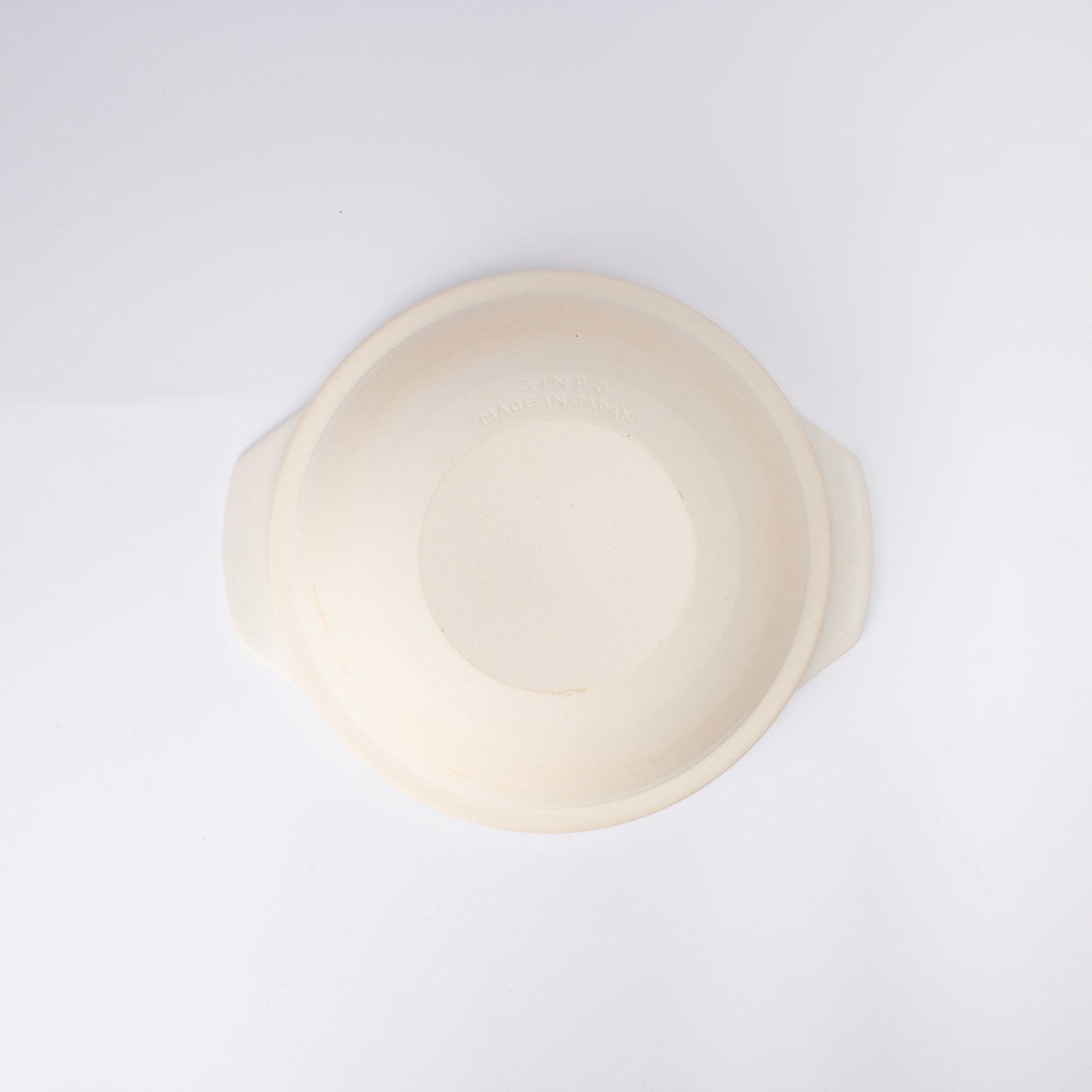 Ginpo White Kannyu Banko Donabe Japanese Clay Pot for 3 persons - MUSUBI KILN - Quality Japanese Tableware and Gift