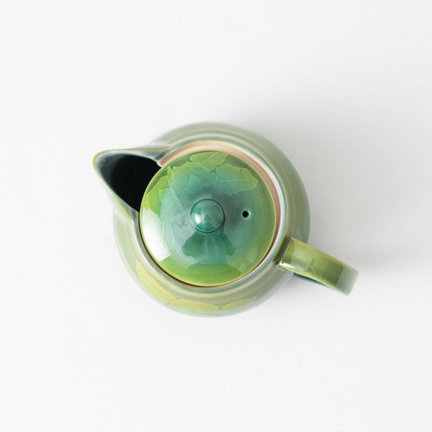 Ginsai Camellia Kutani Japanese Teapot 12.2oz(360ml) - MUSUBI KILN - Quality Japanese Tableware and Gift