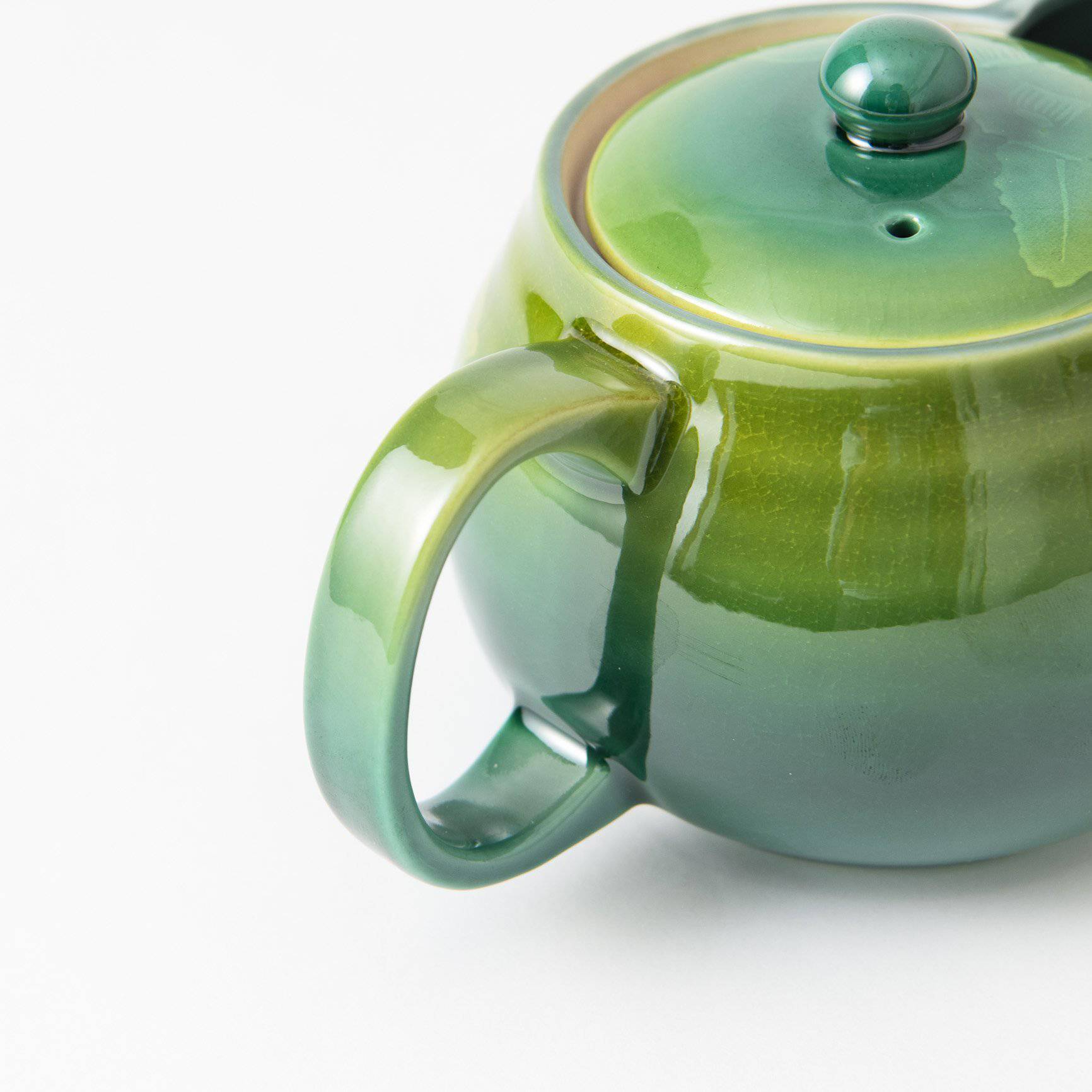 Ginsai Camellia Kutani Japanese Teapot 12.2oz(360ml) - MUSUBI KILN - Quality Japanese Tableware and Gift