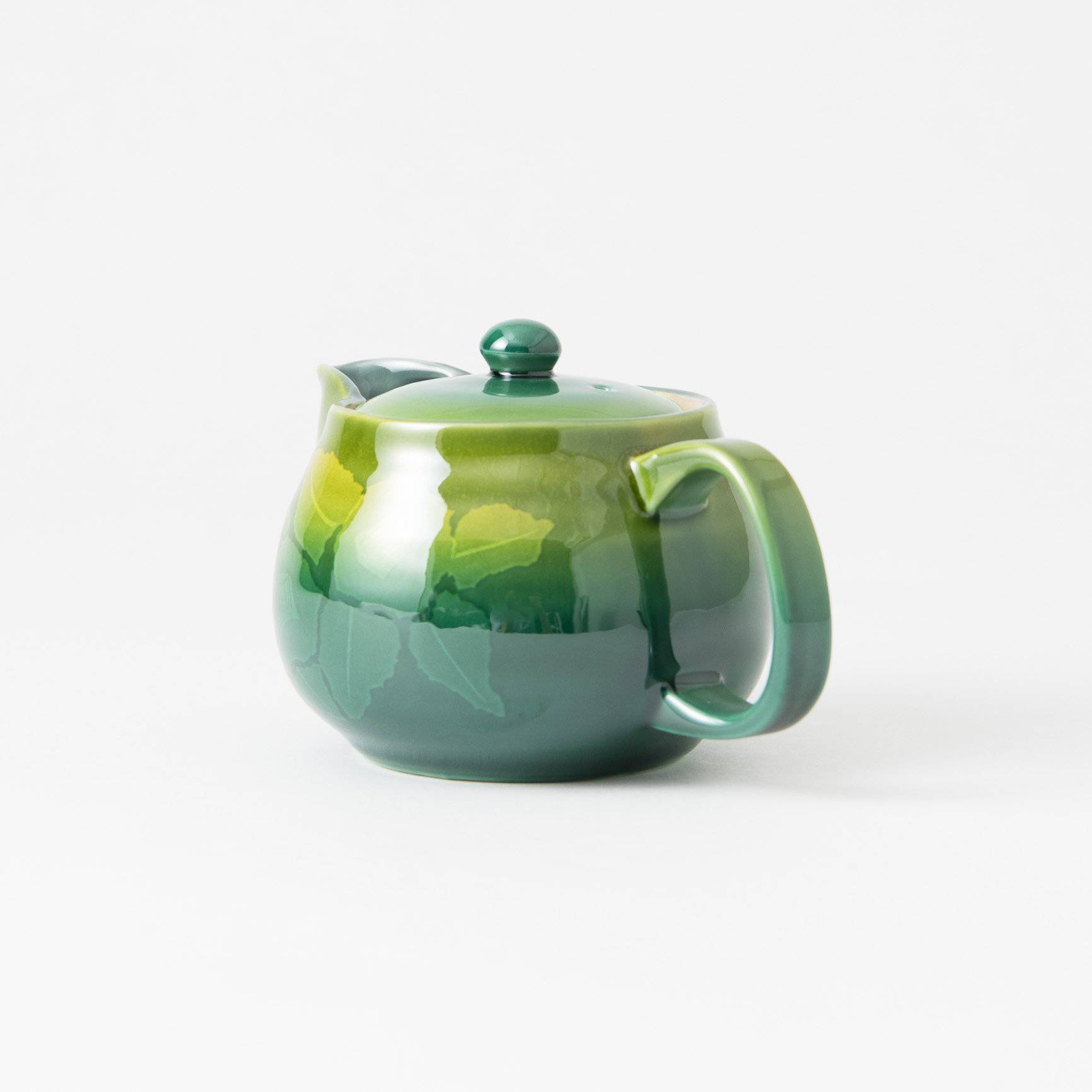 Ginsai Camellia Kutani Japanese Teapot 12.2oz(360ml) - MUSUBI KILN - Quality Japanese Tableware and Gift