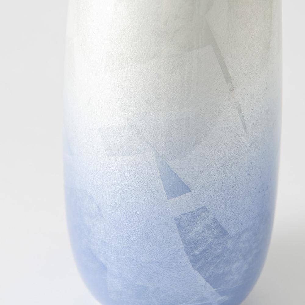 Ginsai Crane Kutani Japanese Flower Vase - MUSUBI KILN - Quality Japanese Tableware and Gift