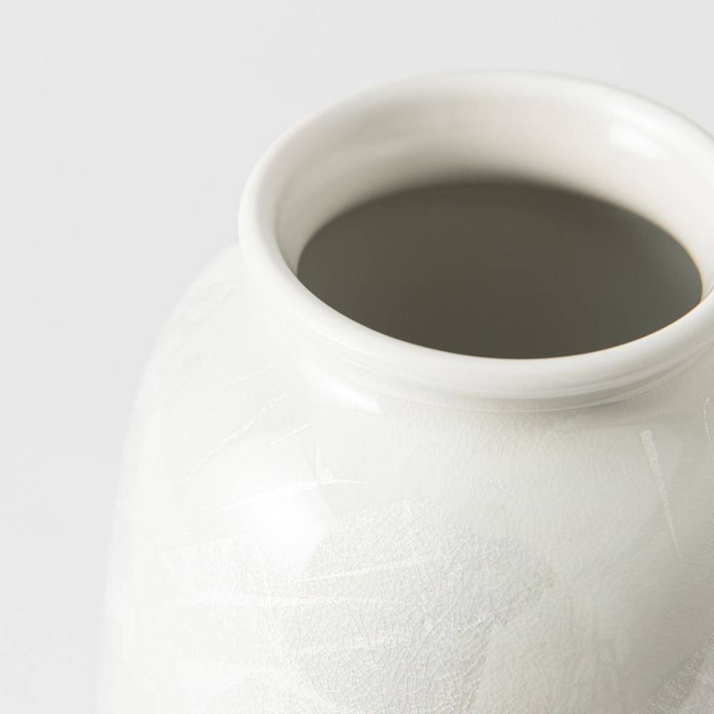 Ginsai Crane Kutani Japanese Flower Vase - MUSUBI KILN - Quality Japanese Tableware and Gift