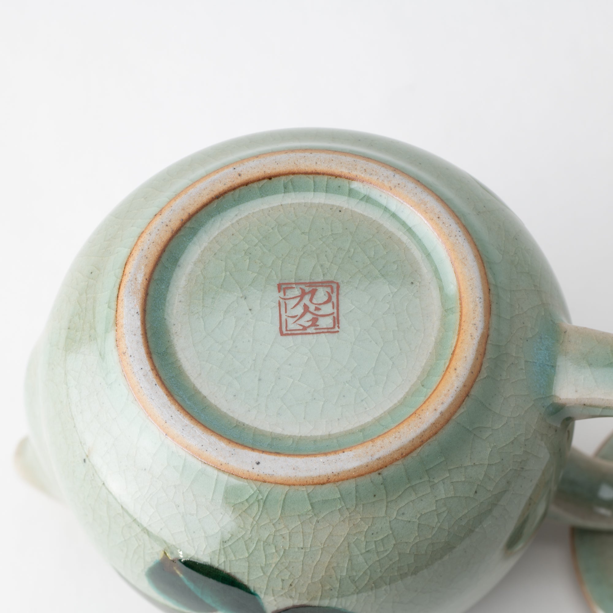 Gold and Silver Camellia Kutani Japanese Teapot Set - MUSUBI KILN - Quality Japanese Tableware and Gift