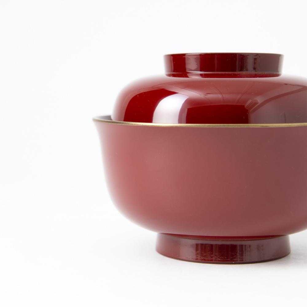 Gold Decoration Yamanaka Lacquerware Soup Bowl with lid - MUSUBI KILN - Quality Japanese Tableware and Gift