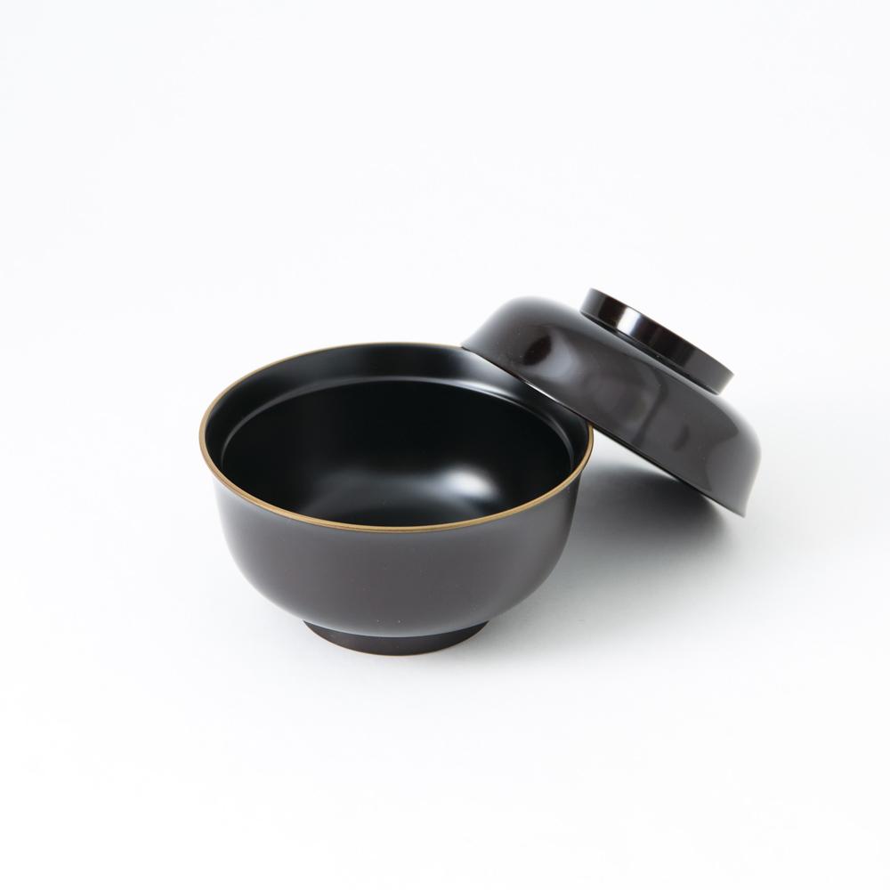 Gold Decoration Yamanaka Lacquerware Soup Bowl with lid - MUSUBI KILN - Quality Japanese Tableware and Gift