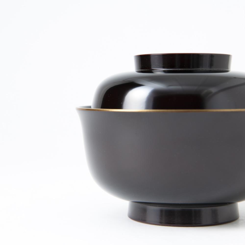 Gold Decoration Yamanaka Lacquerware Soup Bowl with lid - MUSUBI KILN - Quality Japanese Tableware and Gift