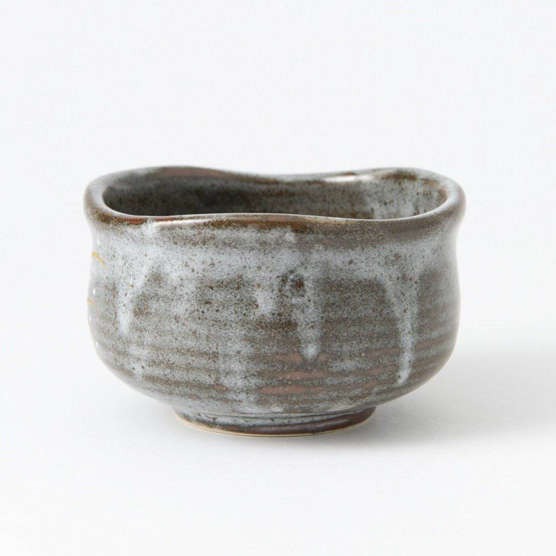 Golden Moon and Rabbit Kutani Matcha Bowl Chawan - MUSUBI KILN - Quality Japanese Tableware and Gift