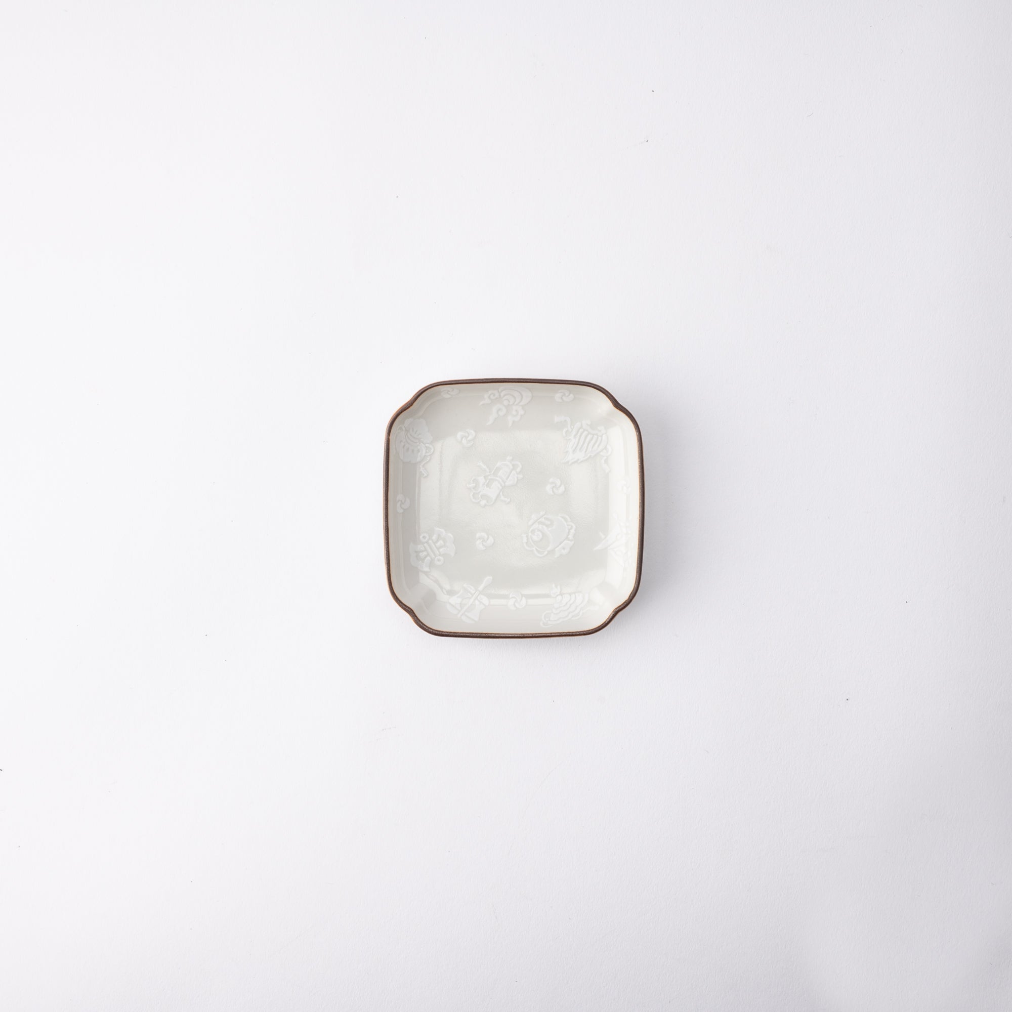 Hachi - Kutani Takara - Zukushi Kutani Sauce Plate - MUSUBI KILN - Quality Japanese Tableware and Gift