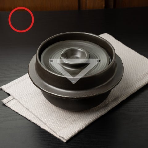 Hagama Banko Donabe Rice Cooker 3 Rice Cooker Cups (3 Gou) with Rice Scoop and Pot Mat - MUSUBI KILN - Quality Japanese Tableware and Gift