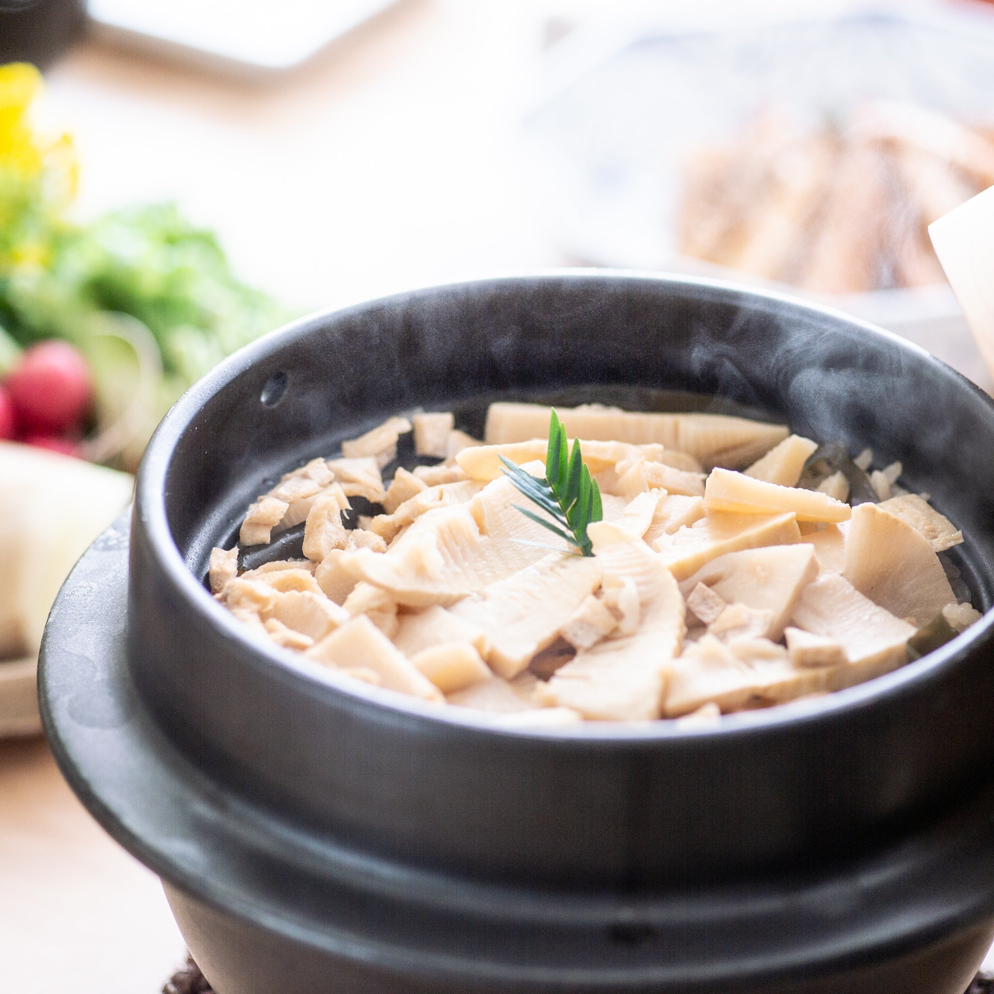 Hagama Banko Donabe Rice Cooker 3 Rice Cooker Cups (3 Gou) with Rice Scoop and Pot Mat - MUSUBI KILN - Quality Japanese Tableware and Gift