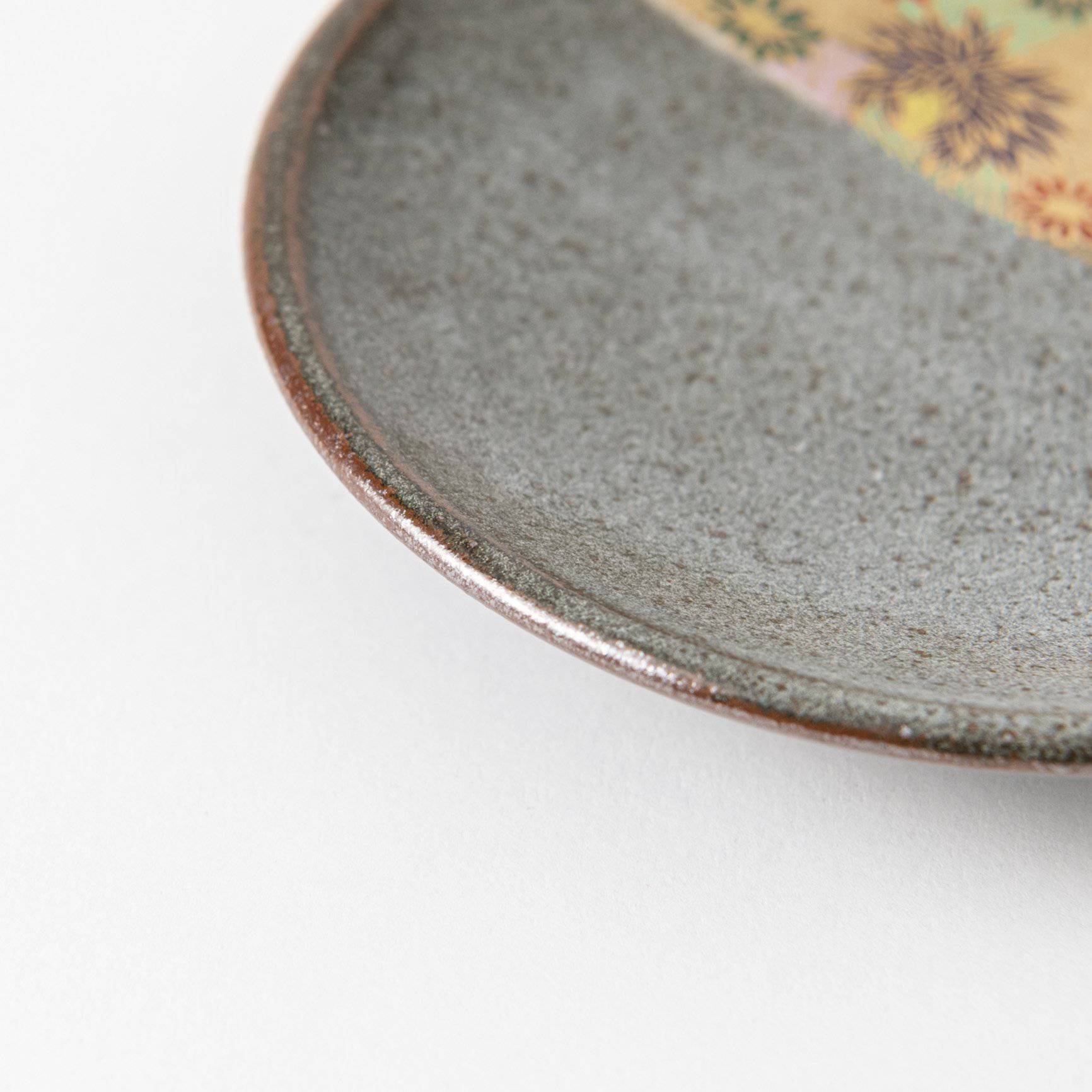 Hanazume Kutani Cup and Saucer - MUSUBI KILN - Quality Japanese Tableware and Gift