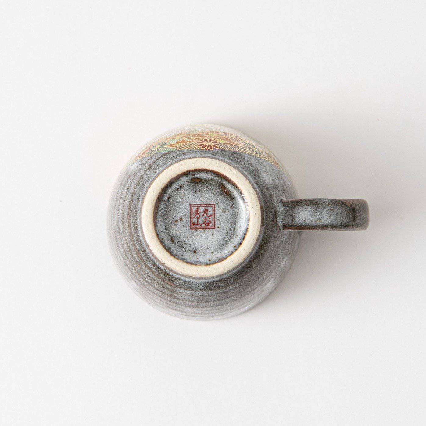 Hanazume Kutani Cup and Saucer - MUSUBI KILN - Quality Japanese Tableware and Gift