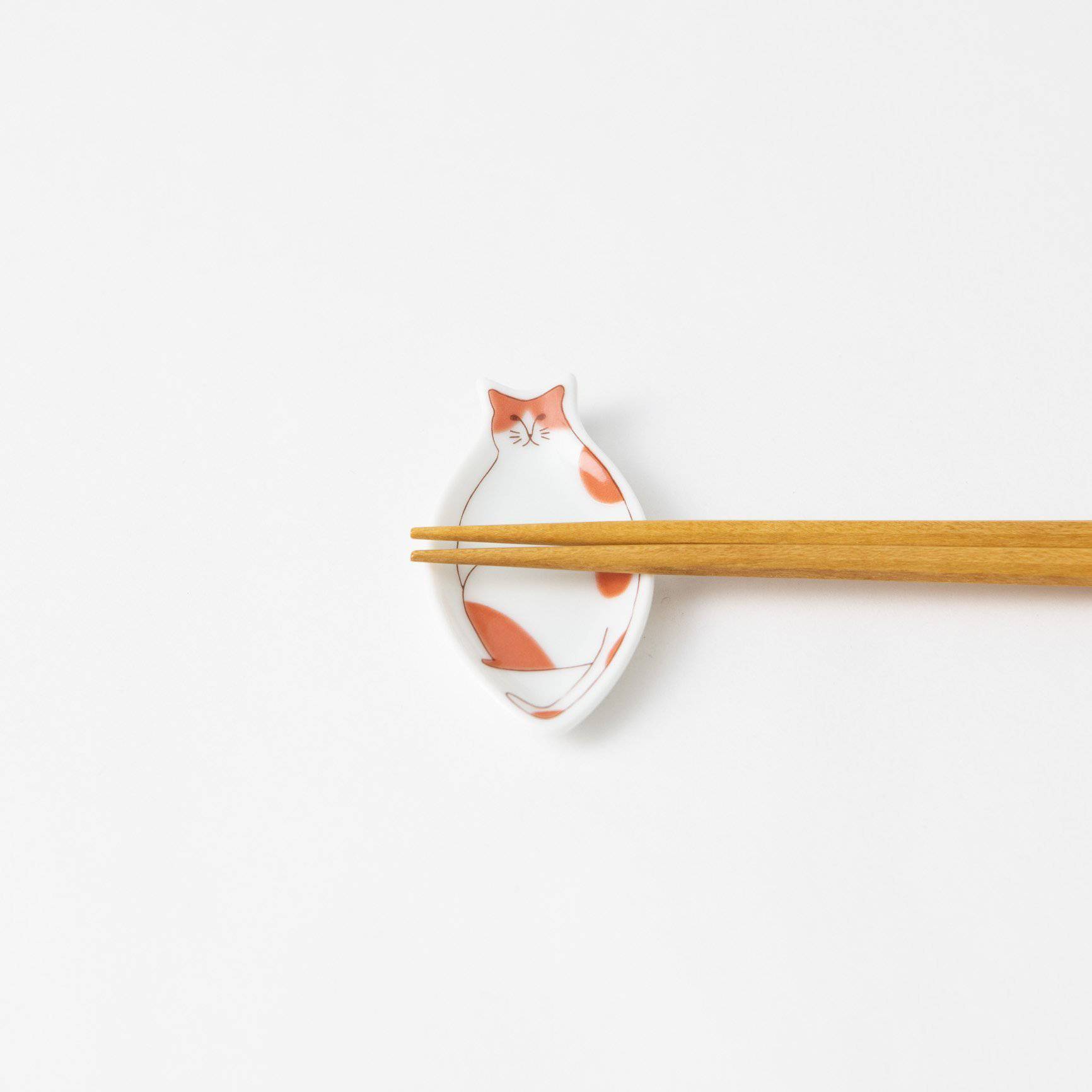 Harekutani Cat Chopstick Rest Set - MUSUBI KILN - Quality Japanese Tableware and Gift