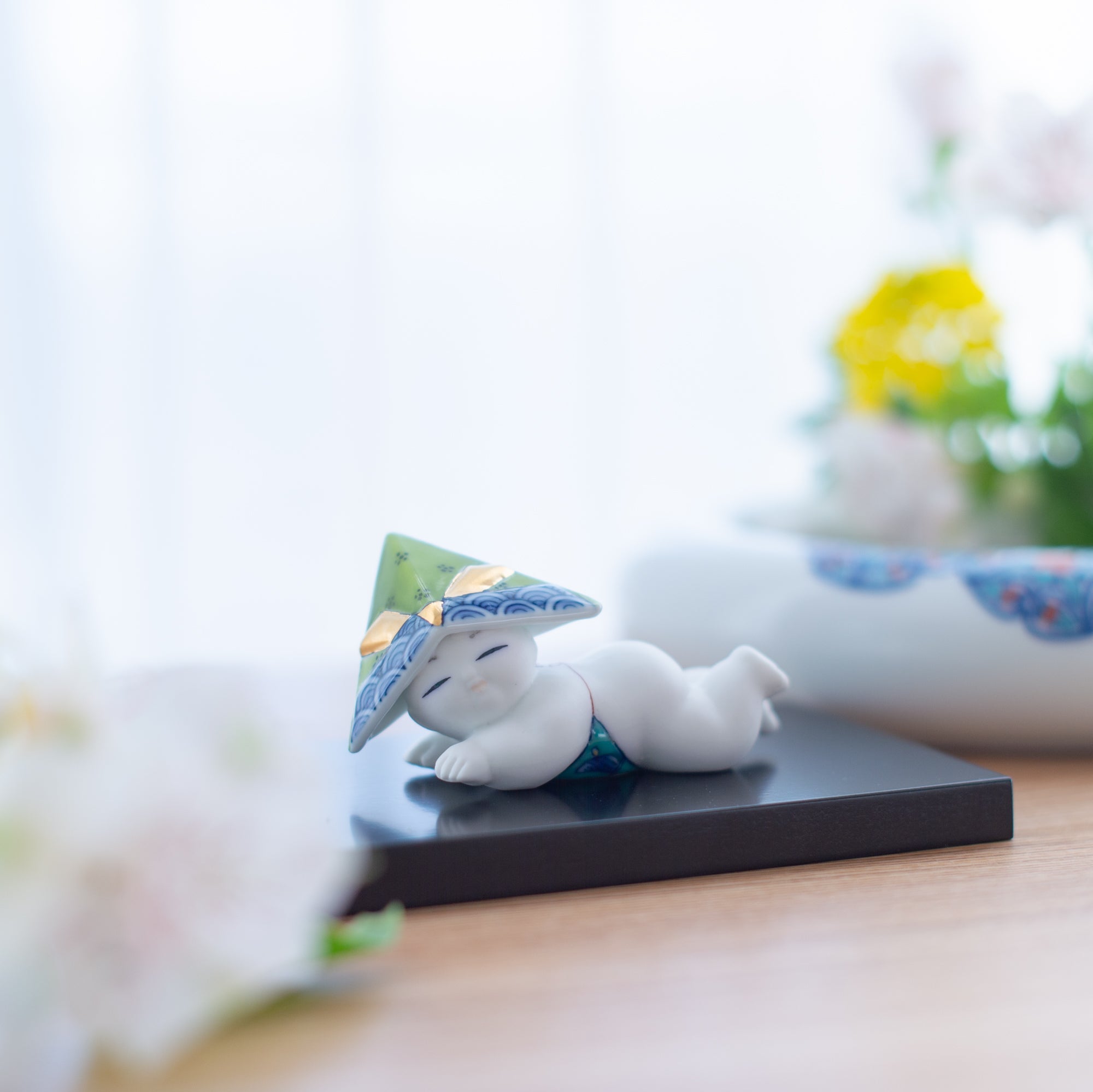 Hataman Touen Boys' Festival Imari Nabeshima Ware Small Resting Gosho Doll - MUSUBI KILN - Quality Japanese Tableware and Gift