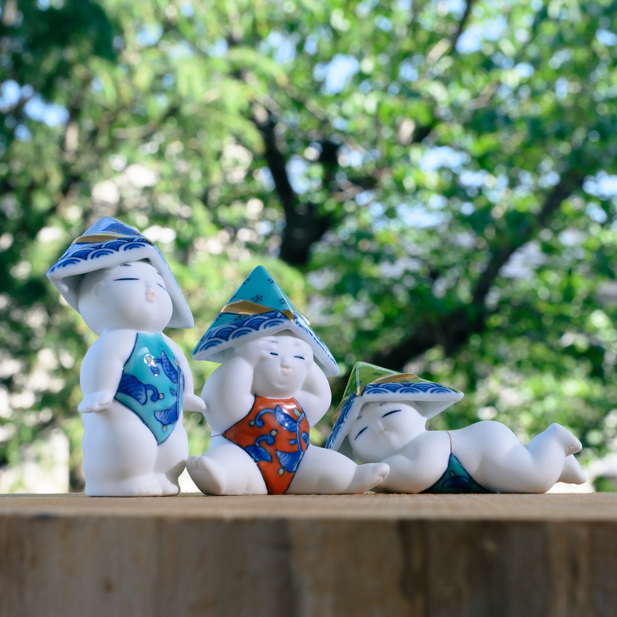 Hataman Touen Boys' Festival Imari Nabeshima Ware Small Sitting Gosho Doll - MUSUBI KILN - Quality Japanese Tableware and Gift