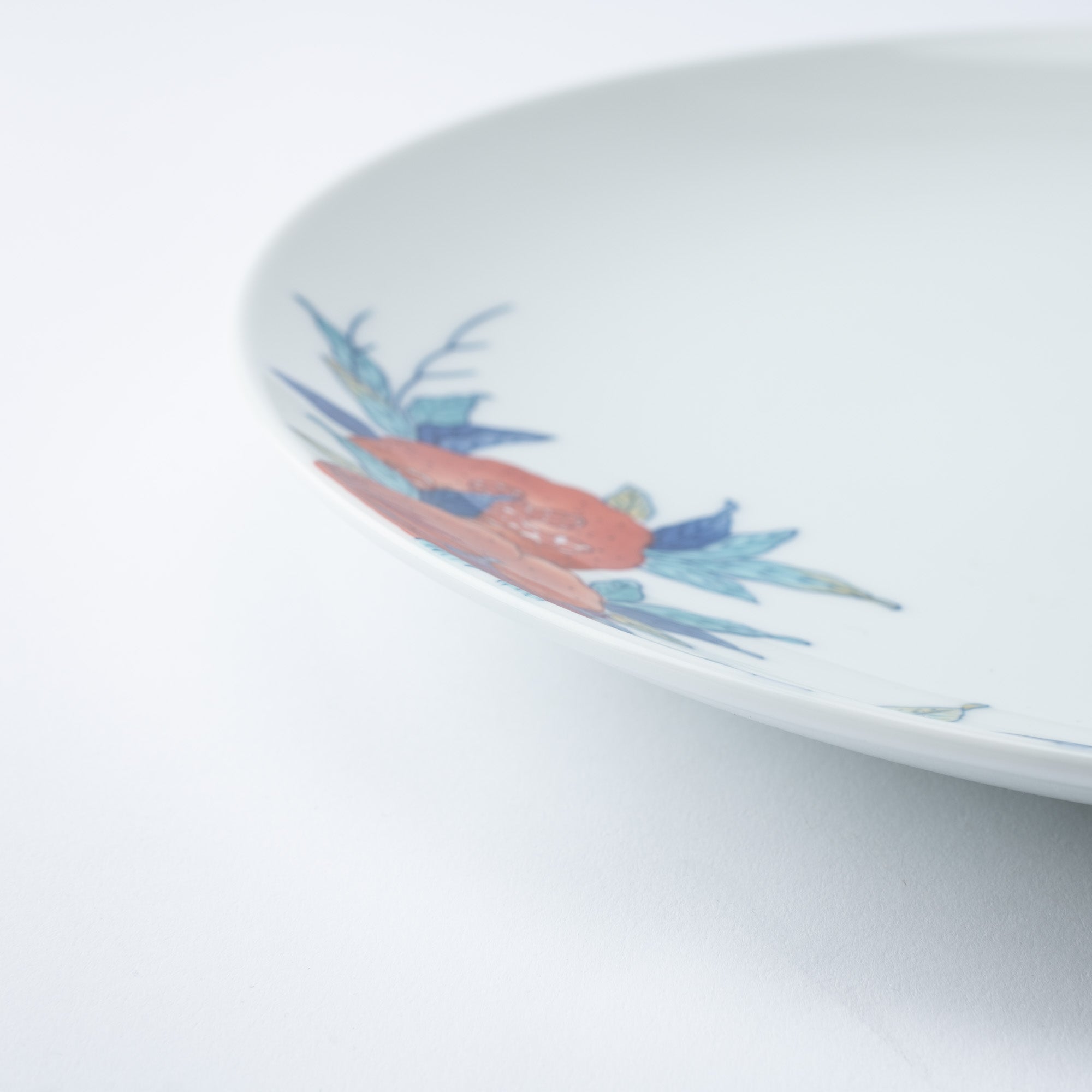 Hataman Touen Iro - Nabeshima Pomegranate Imari Nabeshima Ware Plate 11.4in - MUSUBI KILN - Quality Japanese Tableware and Gift