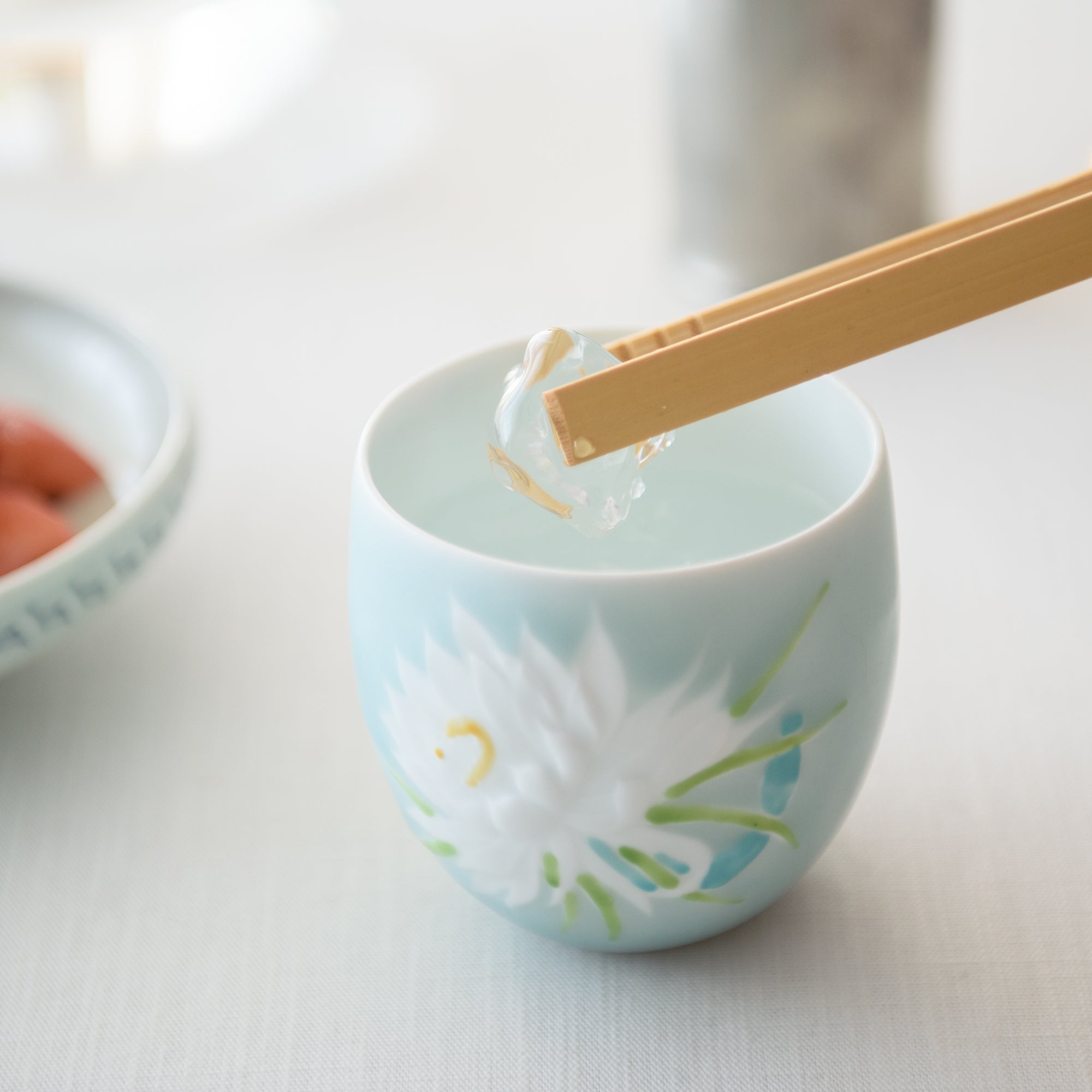 Hataman Touen Moist Orchid Cactus Imari Nabeshima Ware Cup - MUSUBI KILN - Quality Japanese Tableware and Gift
