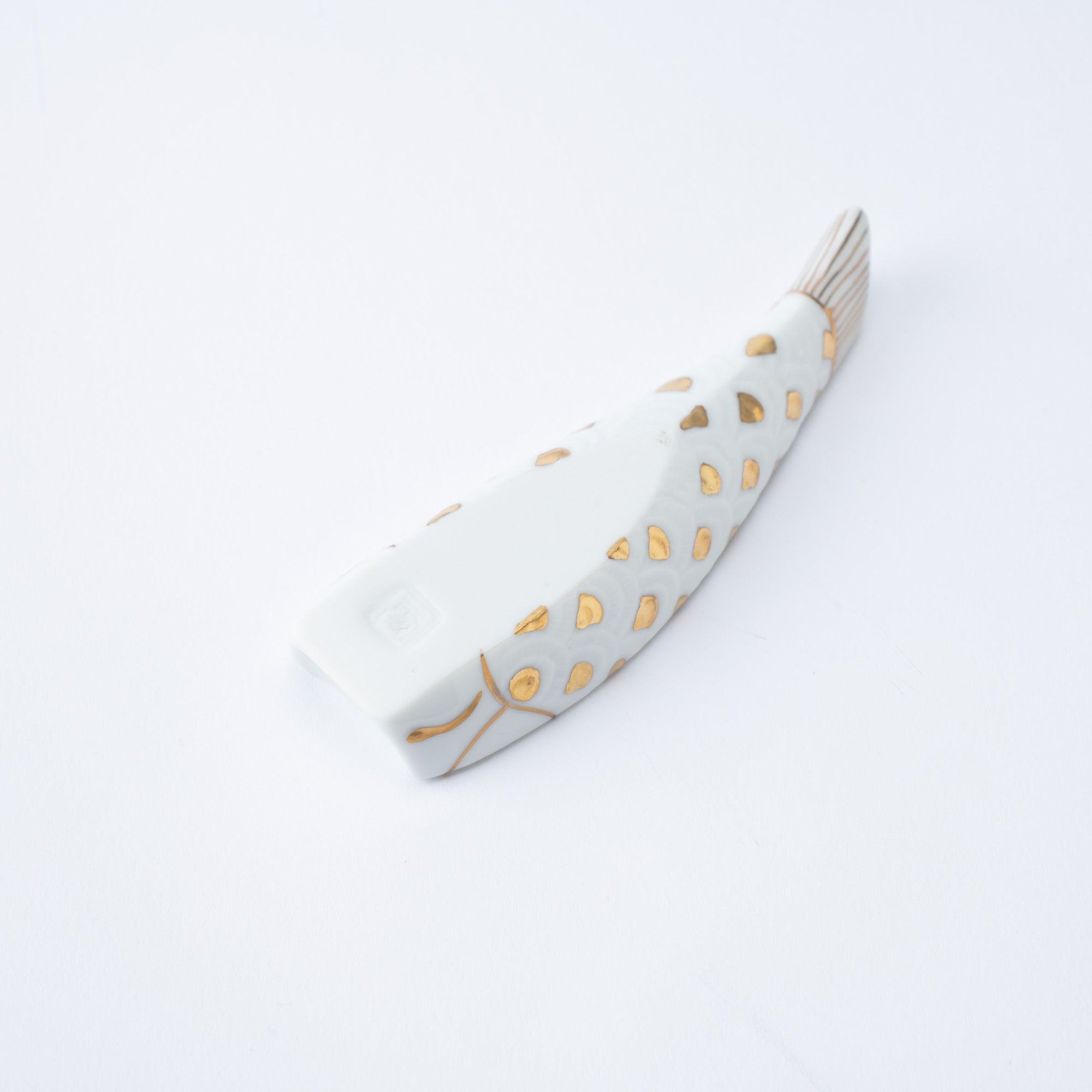 Hataman Touen White Carp Streamer Nabeshima Ware Small Box - MUSUBI KILN - Quality Japanese Tableware and Gift