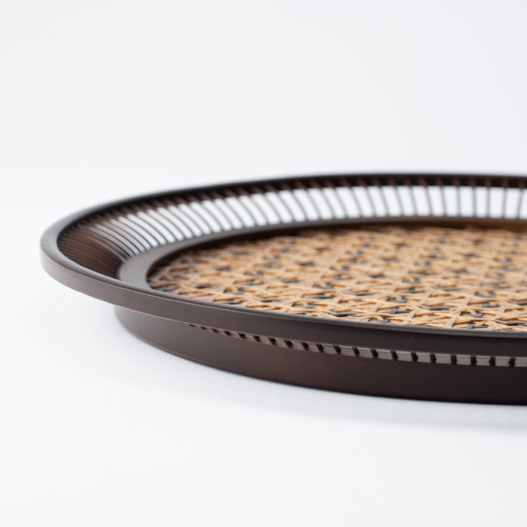 Hemp Leaf Suruga Bamboo Basketry Large Tray - MUSUBI KILN - Quality Japanese Tableware and Gift