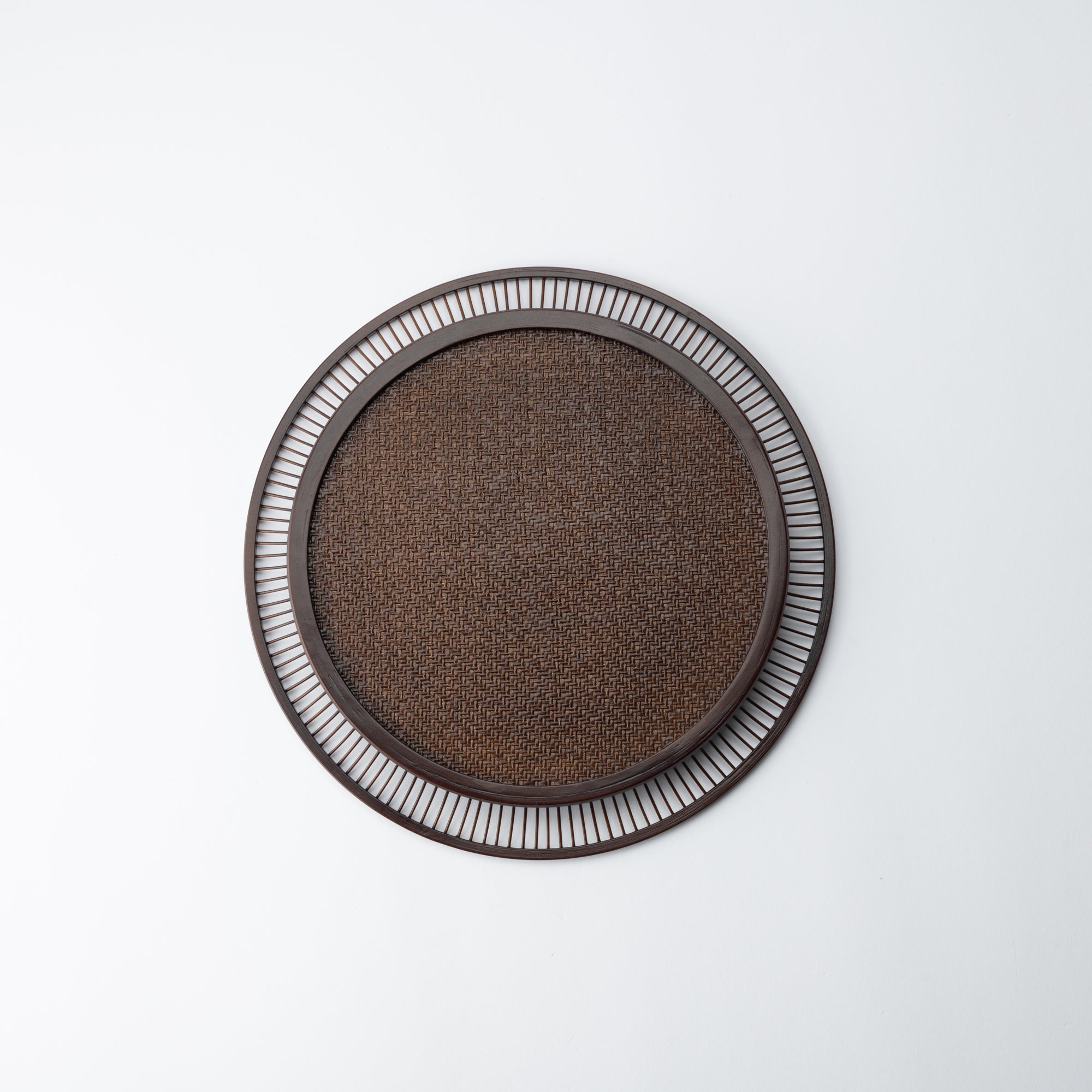 Hemp Leaf Suruga Bamboo Basketry Large Tray - MUSUBI KILN - Quality Japanese Tableware and Gift