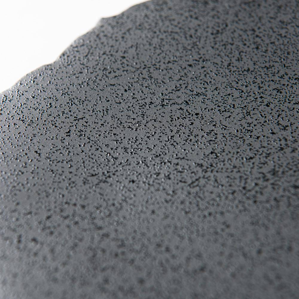 Hibino Black Crystal Rock Mino Ware Plate M - MUSUBI KILN - Quality Japanese Tableware and Gift