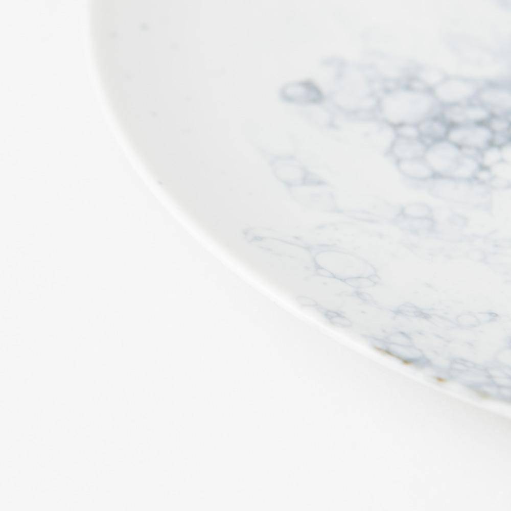 Hibino Ecume Mino Ware Round Plate 11in - MUSUBI KILN - Quality Japanese Tableware and Gift