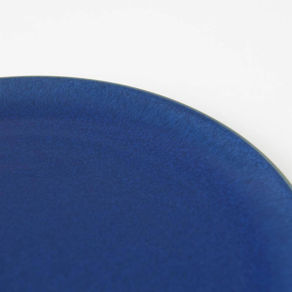 Hibino Grand Bleu Mino Ware Round Plate L - MUSUBI KILN - Quality Japanese Tableware and Gift