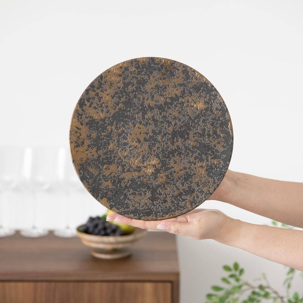 Hibino Kirin Mino Ware Round Plate 9.8in - MUSUBI KILN - Quality Japanese Tableware and Gift
