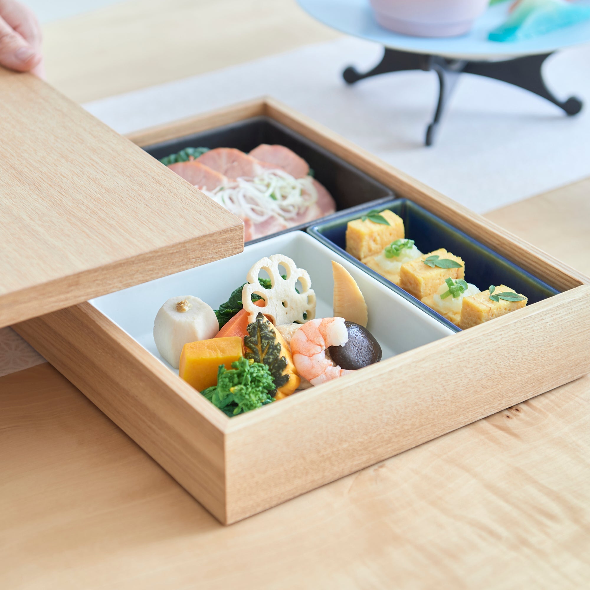 Hibino Modern Shokado Bento Box L - MUSUBI KILN - Quality Japanese Tableware and Gift