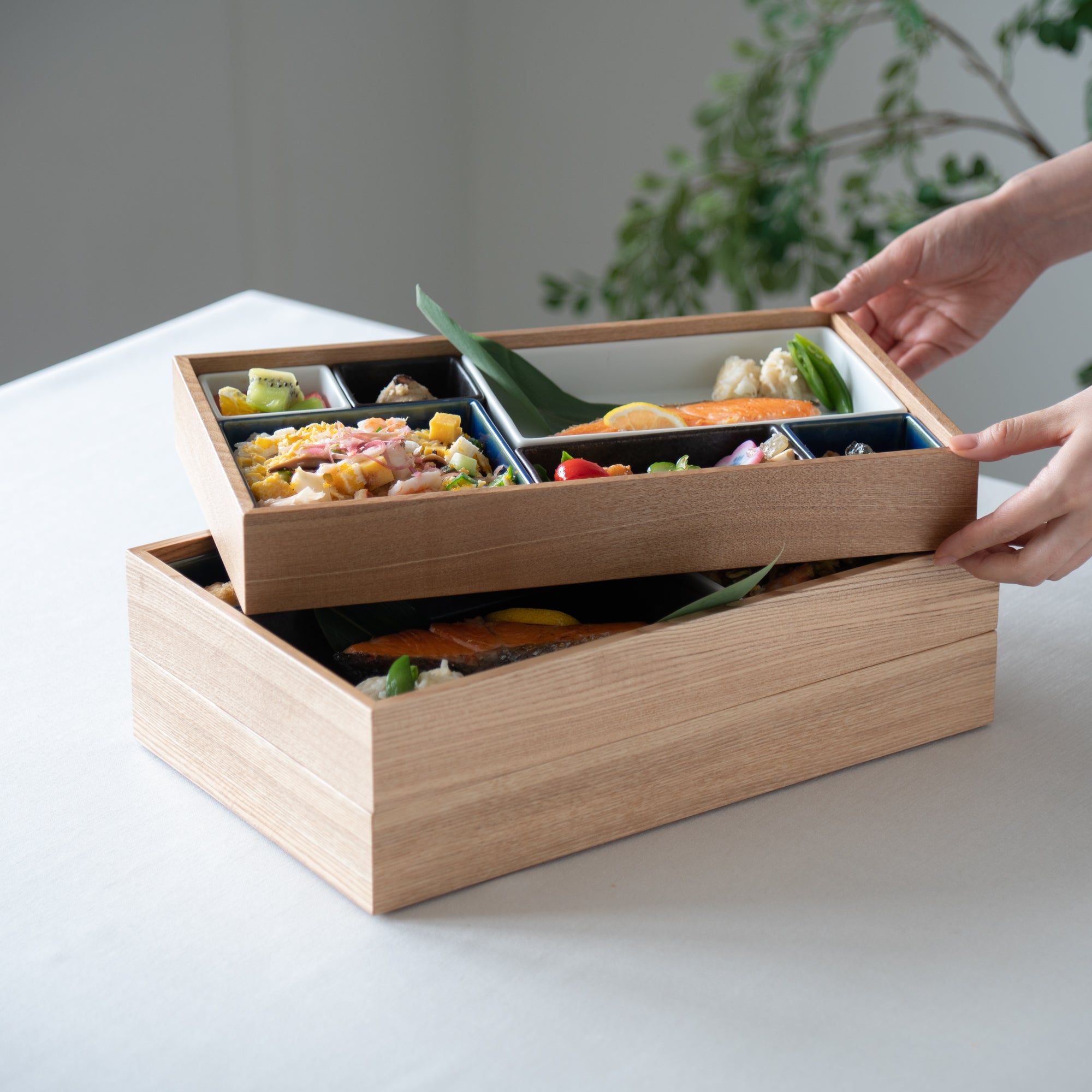 Hibino Modern Shokado Bento Box Set LL - MUSUBI KILN - Quality Japanese Tableware and Gift