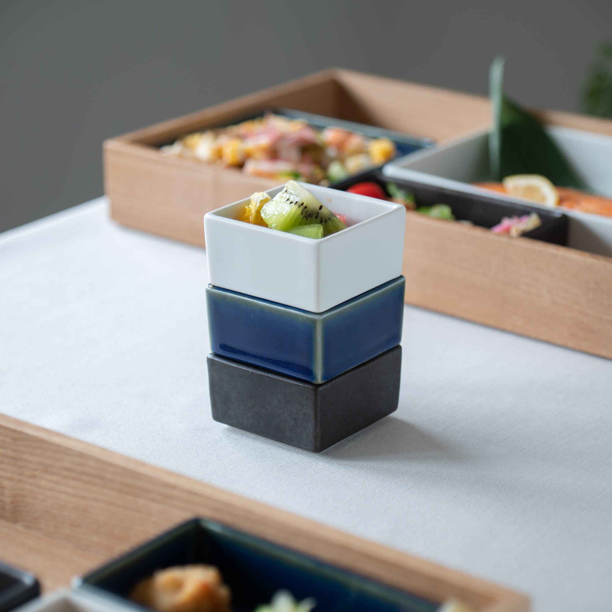 Hibino Modern Shokado Bento Box Set LL - MUSUBI KILN - Quality Japanese Tableware and Gift