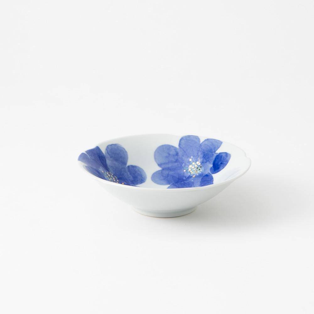 Higashi Kiln P.S. Blue Tobe Bowl - MUSUBI KILN - Quality Japanese Tableware and Gift