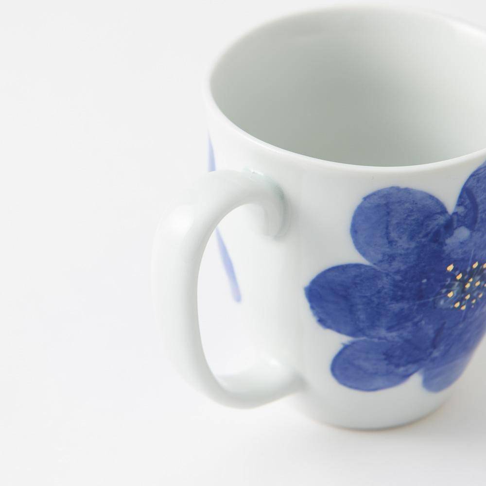 Higashi Kiln P.S. Blue Tobe Mug - MUSUBI KILN - Quality Japanese Tableware and Gift