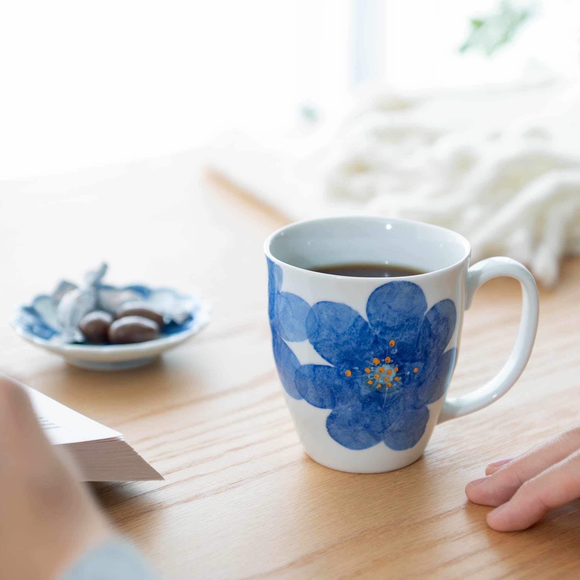 Higashi Kiln P.S. Blue Tobe Mug - MUSUBI KILN - Quality Japanese Tableware and Gift