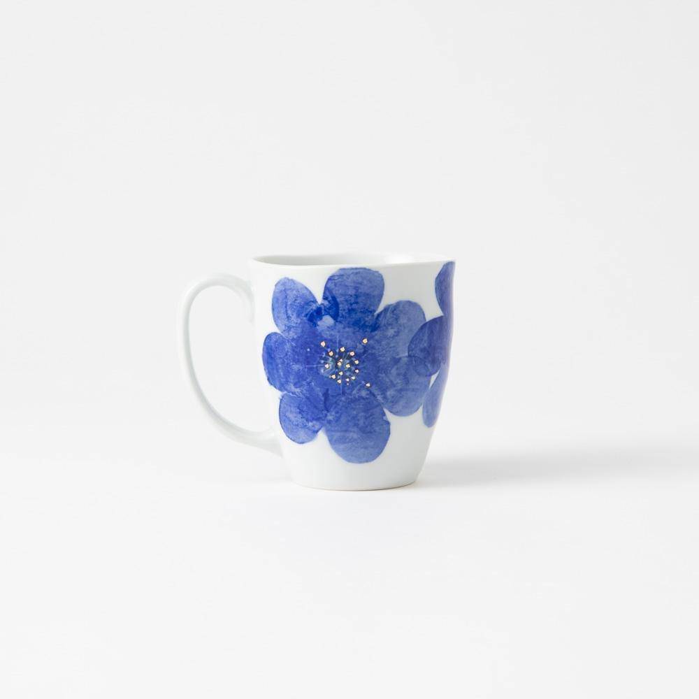 Higashi Kiln P.S. Blue Tobe Mug - MUSUBI KILN - Quality Japanese Tableware and Gift