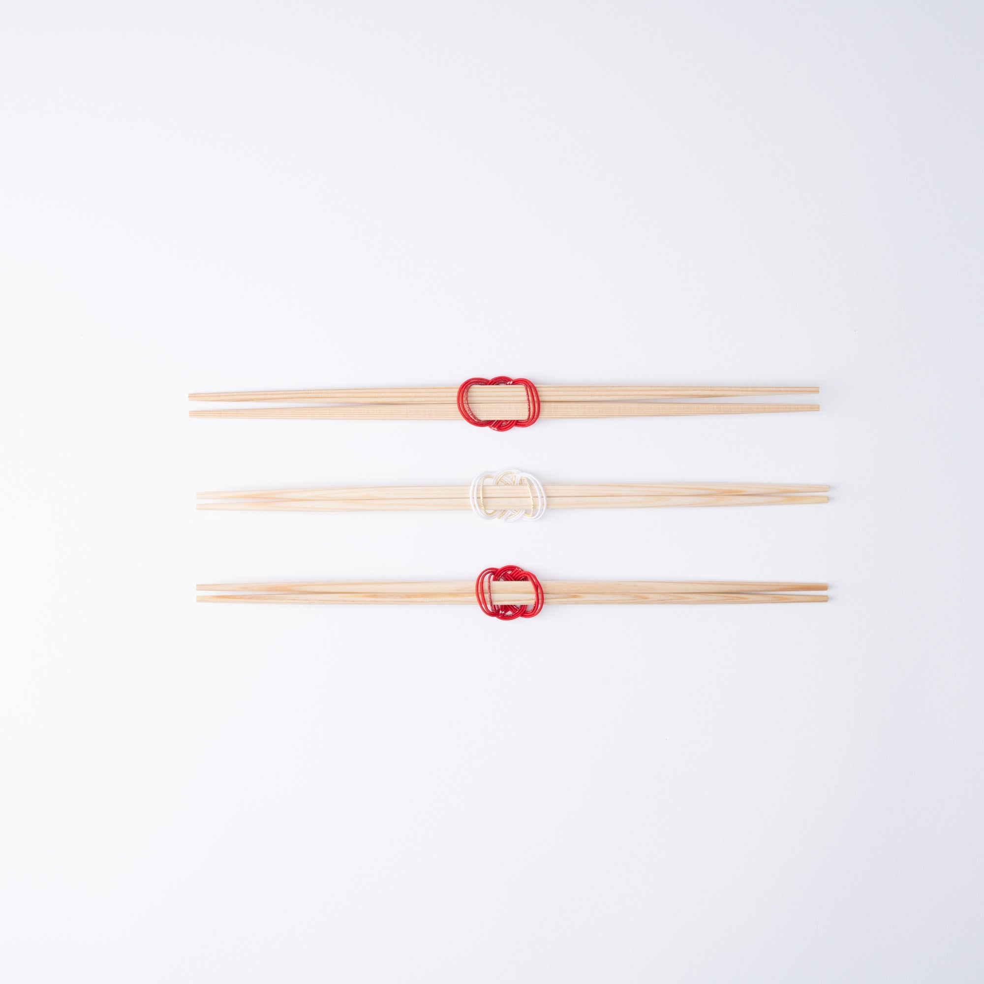 Hirohashi Awaji Mizuhiki Yoshino Cedar Chopsticks (Set of 3 Pairs) - MUSUBI KILN - Quality Japanese Tableware and Gift