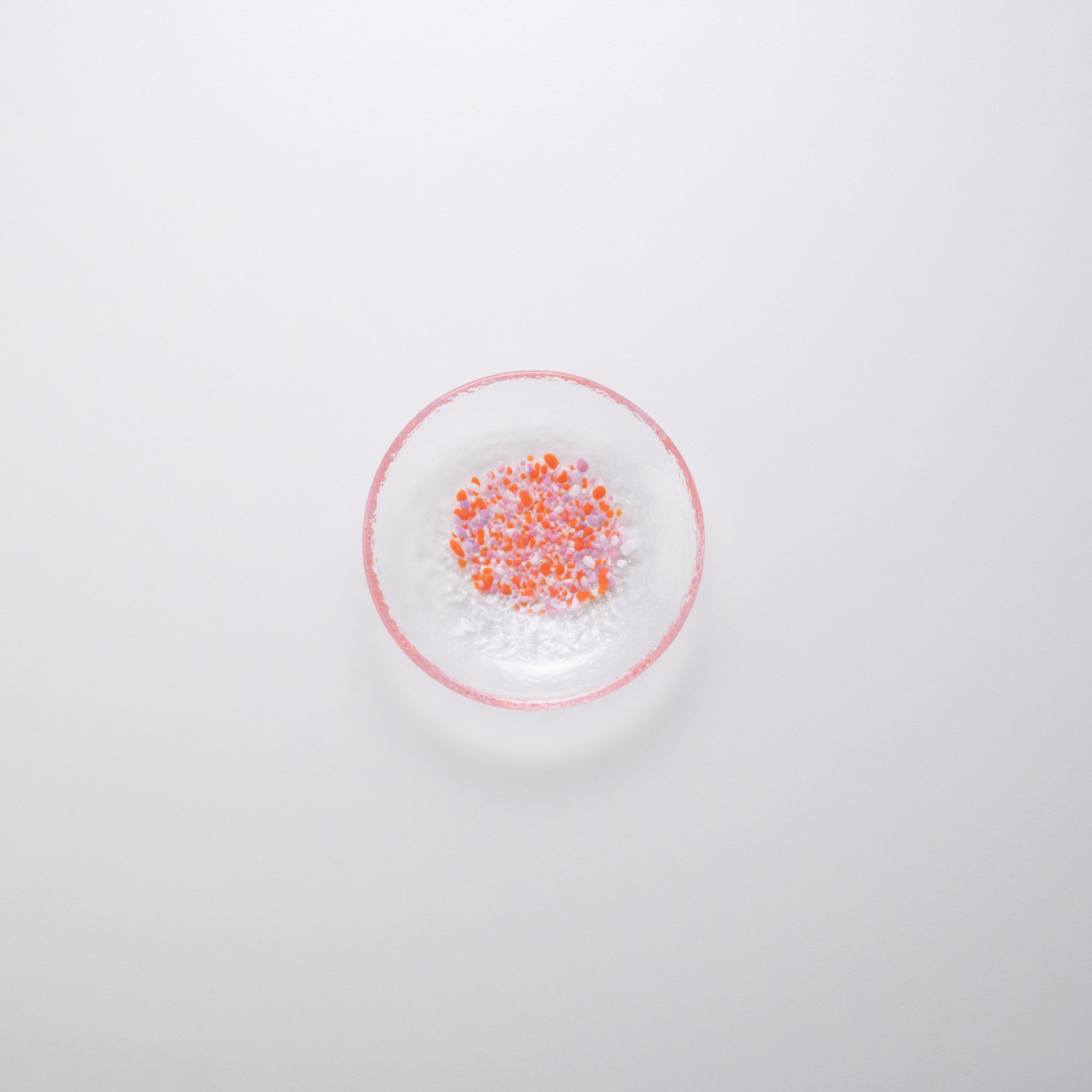 Hirota Four Seasons Color Edo Glass Sauce Plate - MUSUBI KILN - Quality Japanese Tableware and Gift