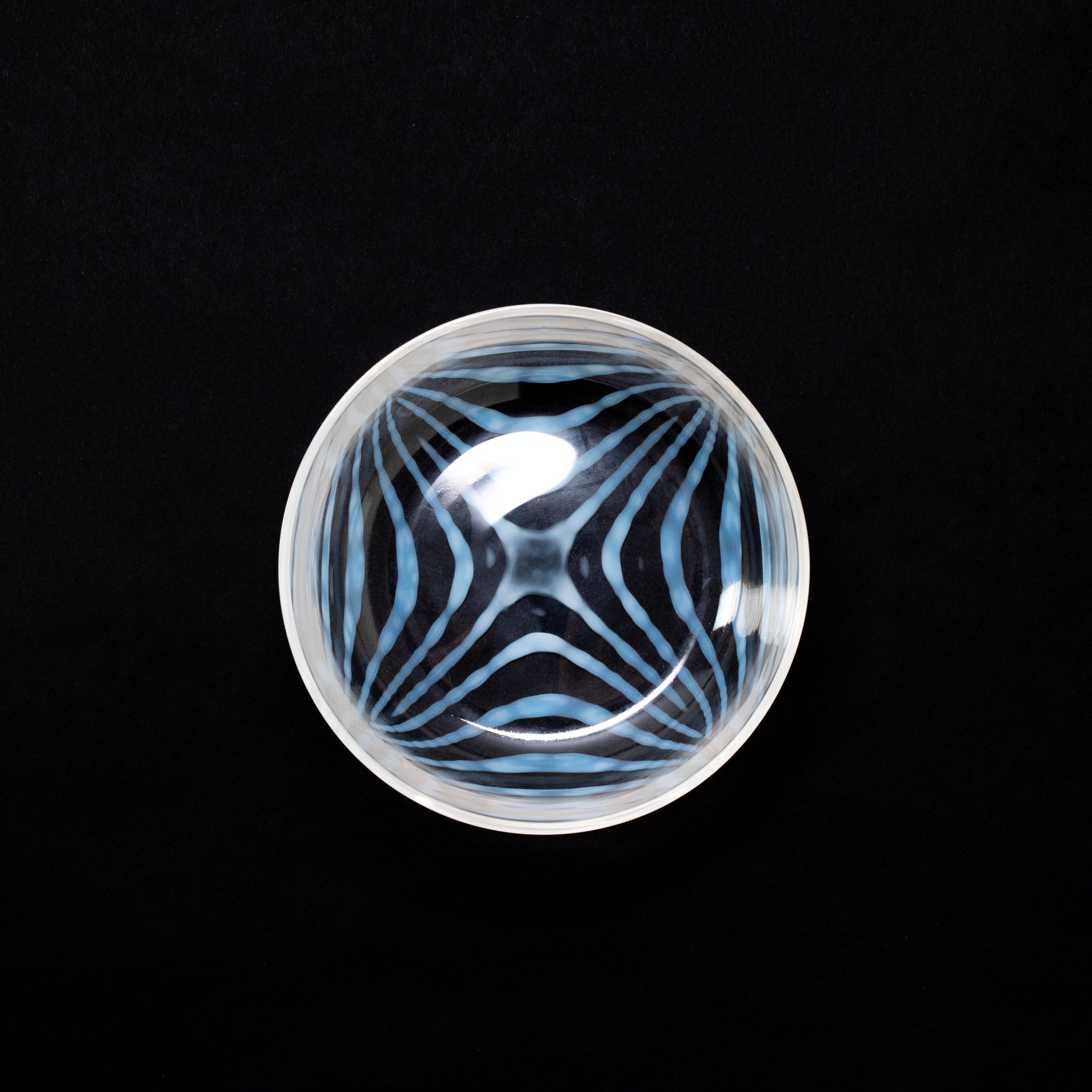 Hirota Taisho Roman Makiage Edo Glass Bowl - MUSUBI KILN - Quality Japanese Tableware and Gift